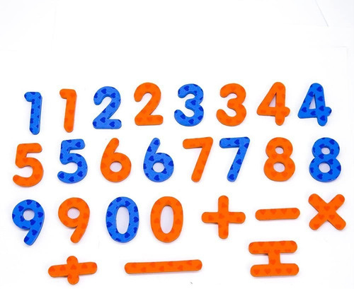 Imagen 5 de 8 de Letras Y Números Imantados Magtimes Para Niños