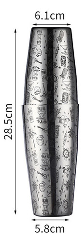 Juego De Coctelera , Mezclador De Bebidas De 750ml,