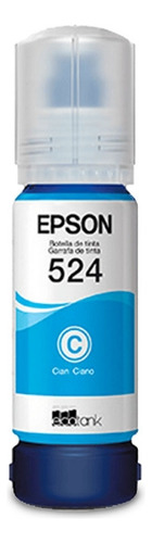 Garrafa ecotanque ciano Epson T524 T524220 L15160 70ml