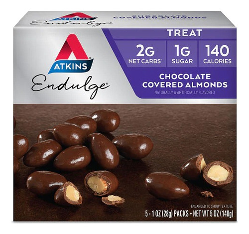 Atkins Endulge Almendras Cubiertas De Chocolate 5pack
