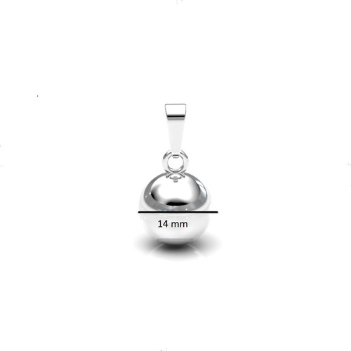 Imagen 3 de 10 de Dije Llamador De Ángel 14 Mm De Plata .925 Agálea Joyería