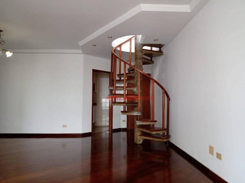 Imagem 6 de 30 de Cobertura Com 3 Dormitórios Para Alugar, 280 M² Por R$ 4.500,00 - Chácara Inglesa - São Paulo/sp - Co0016
