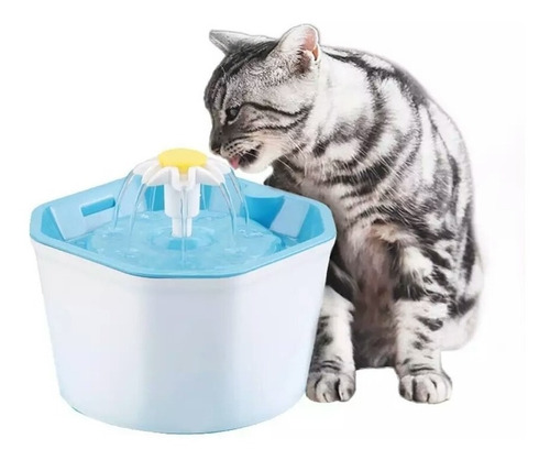 Fuente  Gato Bebedero  Agua Mascota  Envío Inmediato Flor