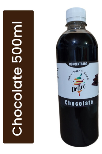 500ml Saborizante Chocolatecolor Sabor Y Aroma 