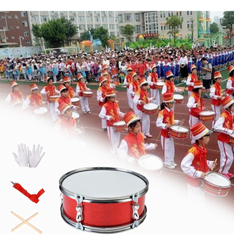..tambor De Música Conjunto De Bateria Tambores De Caja Rojo