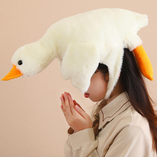 Pato Con Gorro De Felpa Pato Relleno Con Gorro Gorro Diverti