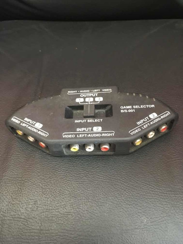 Game Selector Rca Switch 3 En 1 Rca Audio Video