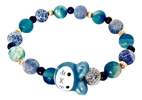 Bashari Pulsera Oro Laminado Blue Rabbit - Azul