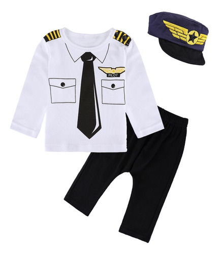 Disfraz De 3 Pilotos Para Bebés Y Niños, Divertido Pingüino
