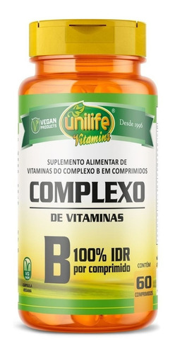 Complexo B Unilife 60 Comprimidos