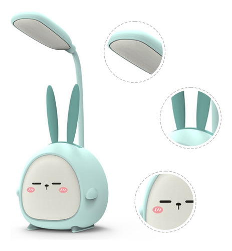 Lampara Velador Infantil Luz Led Usb Recargable Animalitos