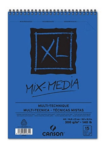 Croquera Mix Media Canson A5 15 Hojas
