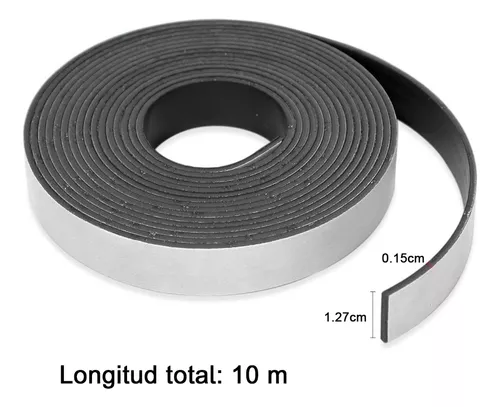 ROLLO IMAN ADHESIVO 4,5MTS 12MM ANCHO. - Ferayu