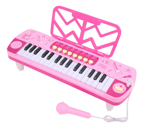 Piano Eléctrico Con Micrófono Digital Para Niños