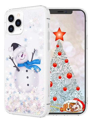 Funda Maxdara Para iPhone 12/12 Pro Snowman