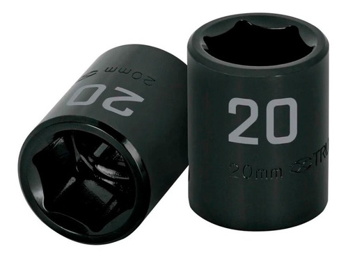 Dado De Impacto 6 Puntas 12mm Cuadro 1/2´ Acero 12412