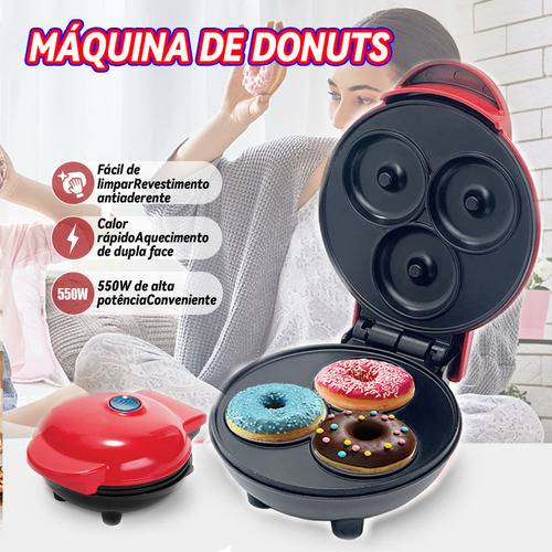 Mini Máquina Eléctrica Portátil De Rosquillas Con 3 Orificio