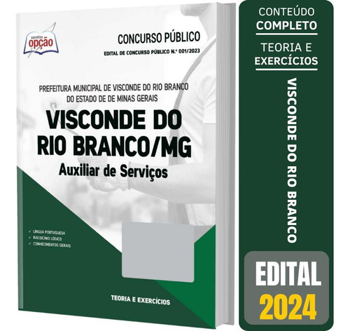 Apostila Prefeitura Visconde Do Rio Branco Mg 2023 Auxiliar
