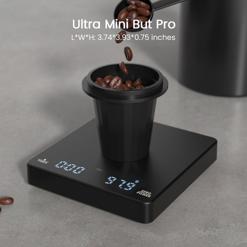 Minibascula De Cafe Con Temporizador, Recargable Maestri ...