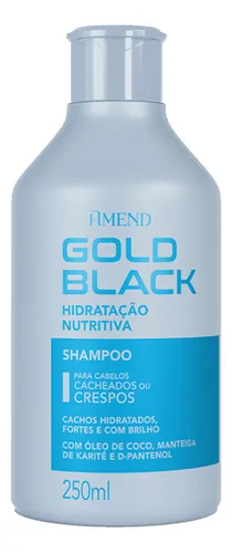 Amend Gold Black Shampoo Hidratação Nutritiva 250 Ml