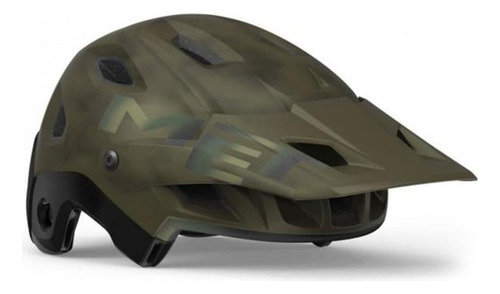Casco Met Parachute Mcr Con Mips Color Vede Iridiscente Talla M