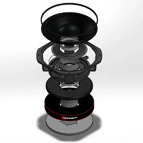 Alto Falante Médio Grave Taramps 7driver T900mbs 450w 6 Ohms Cor