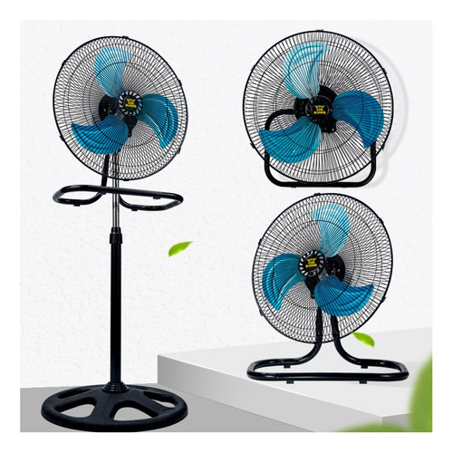 Ventilador De Pedestal 3 En 1 Estructura 18in Aspas Metalico