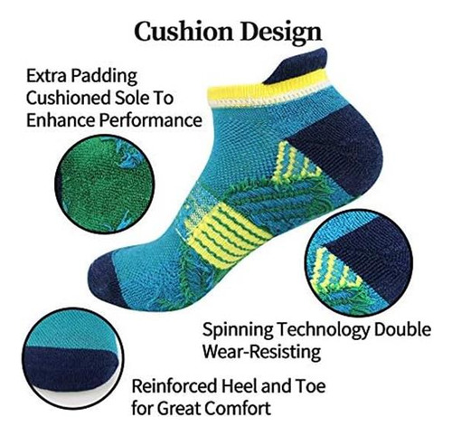 Bioaum Calcetines Tobilleros Acolchados Para Hombre, Tallas