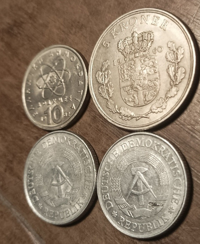Antiguas Vintage Monedas Marcos, Dracma, Corona, Impecables. (Usado)