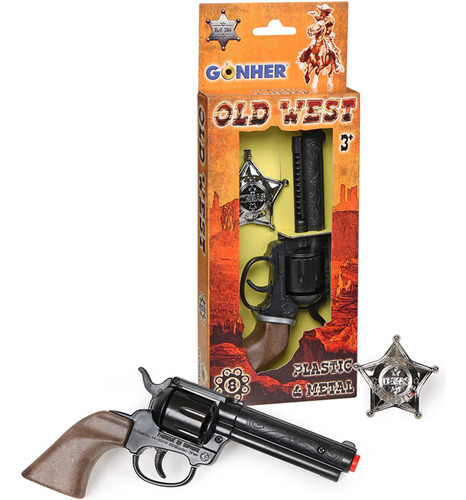 Revolver Cowboy Infantil Viejo Oeste Juguetes Gonher Trex