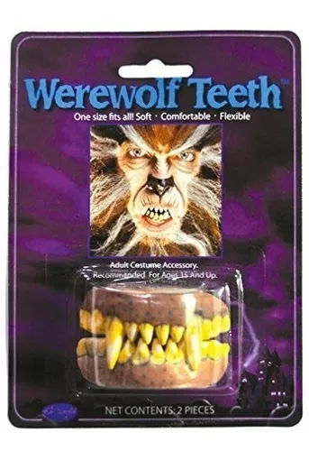 Dientes De Hombre Lobo Accesorio De Disfraz Para Halloween