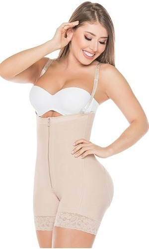 Imagen 3 de 8 de Faja Colombiana Salome Moldeadora Strapless Short 0214 Beige