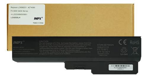 Bateria Lenovo 3000 G430 G550 G450 G530 G530 42t4727 42t4585
