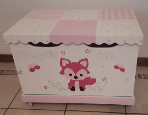 Imagen 3 de 9 de Baul Infantil Guardajuguetes Personalizado