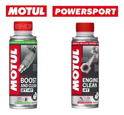 Aditivo Motul Boost And Clean + Engine Clean Limpeza Motor
