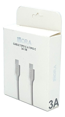 10 Cables 1hora Usb Tipo C A Tipo C 3a Turbo Carga Mayoreo 