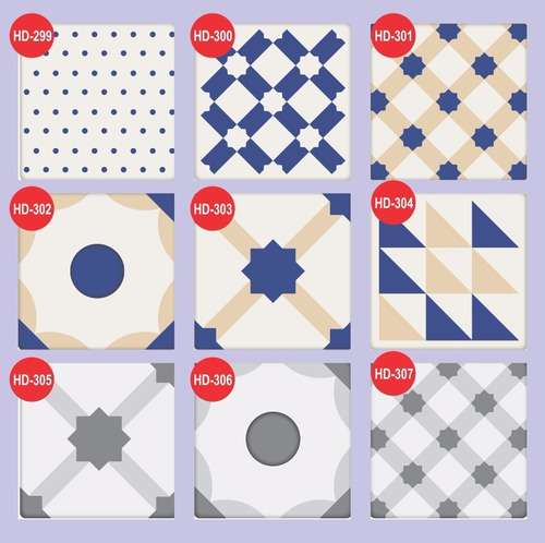 Imagem 3 de 10 de Kit 10 Adesivos Azulejo Português Hidráulico 30x30 Cm Novos!