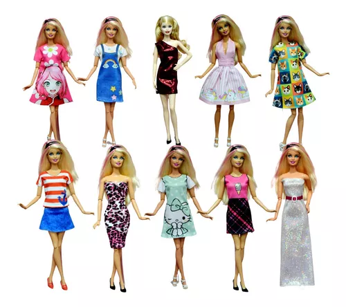 25 Roupinhas Sortidas Para Bonecas Barbie