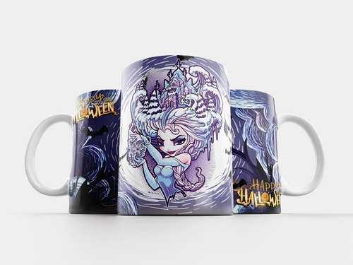 Taza Personalizada Princesas Hallowen 11oz.