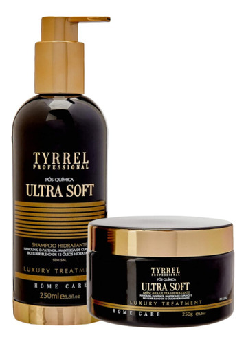 Kit Pós Quimica Ultrasoft Shampoo 250ml, Mascara 250g Tyrrel