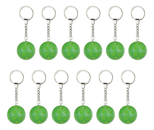 2 X 12 Piezas Pickleball Llavero Bolsa Colgante Para