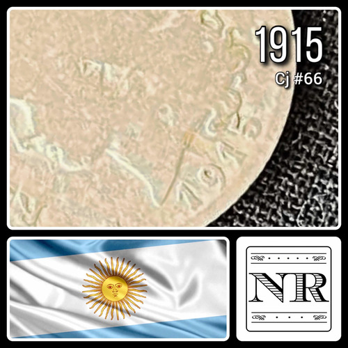 Argentina - 20 Centavos - Año 1915 - Cj #66 - Níquel