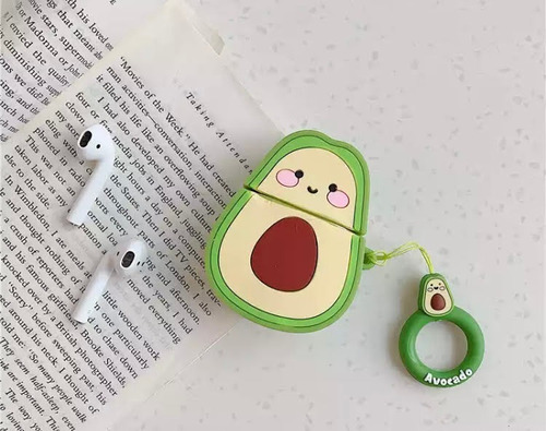 Funda Auriculares AirPods Bluetooth Protector Palta Avocado