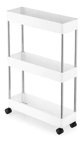 Imagen 1 de 7 de Carrito Organizador Cocina Baño Con Ruedas Rack 3 Niveles