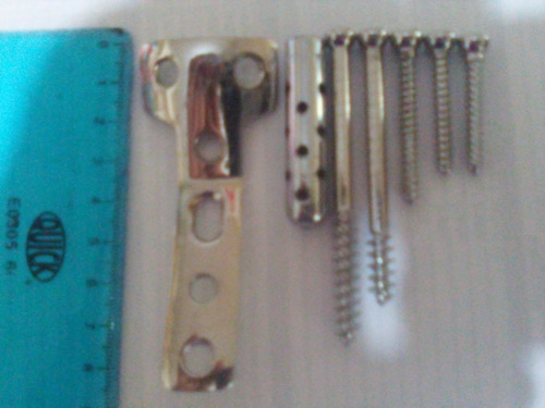 Imagen 2 de 3 de Platina Titanio P/fractura De Tibia/ Perone+ 5 Tornillos