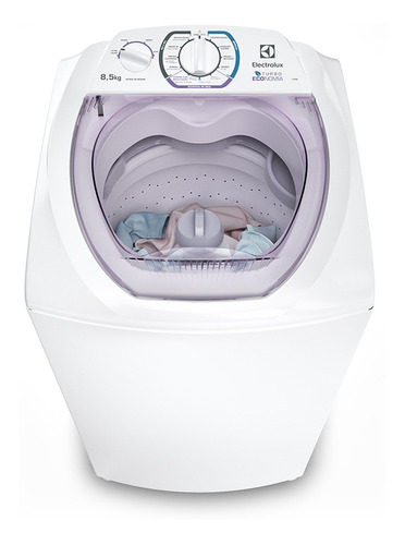 Lavadora de roupas automática Electrolux Turbo Economia LT09E branca 8.5kg 110V