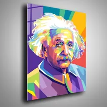 Comprar Cuadro Metalico Albert Einstein Abstracto Arte 40x60
