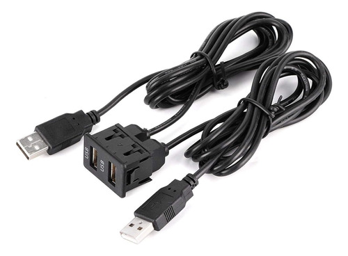 Cable Dos Puertos Usb Para Automóvil Para Tablero