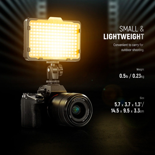 Luz Continua Led Neewer Pt-176s (gratis: Bat.+ Carg.+ Estu.)
