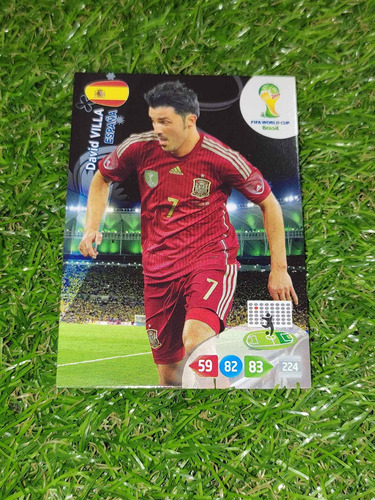 Cv David Villa España 2014 Panini Adrenalyn Xl Brasil Fifa 